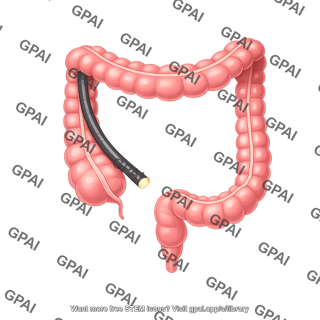 Large intestine human sigmoidoscopy