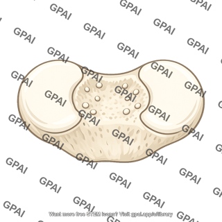 Intercondylar area anterior