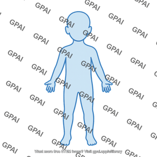 Human body outline toddler