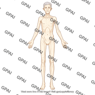 Elderly adult 1 gender neutral underweight anterior 934