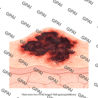 Skin cancer superficial spreading melanoma