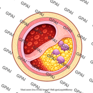 Atherosclerosis molecular cross section 2 fibrous plaque 02