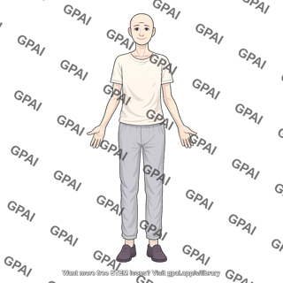 Elderly adult gender neutral underweight anterior clothed