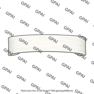 Blank ribbon banner