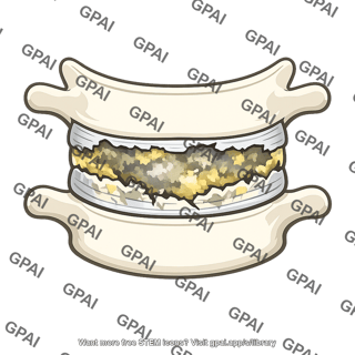 Intervertebral disc infected