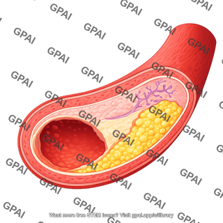 Atherosclerosis molecular cross section 2. fibrous plaque