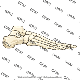 Foot skeleton medial view