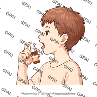 Child gender neutral using sublingual spray bottle lateral 7