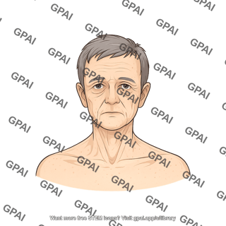 Elderly adult 1 head male anterior