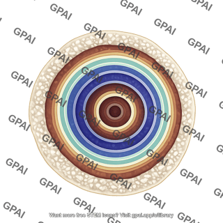 Hydroxyapatite ring kidney stones