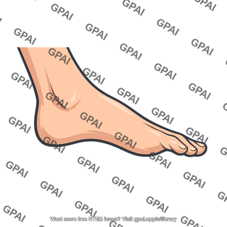 Foot plantarflexed