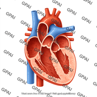 Heart cross section hypoplastic left heart