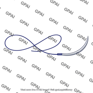 Surgical suture with needle