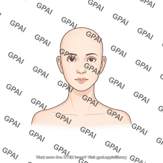 Adult female head anterior hairless