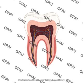 Molar tooth primary cross section