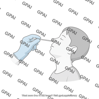 Nasal swab test human