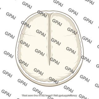 Groove for superior sagittal sinus