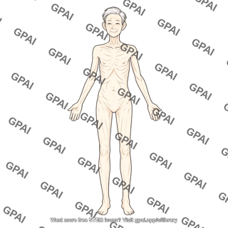 Elderly adult 4 gender neutral underweight anterior 540