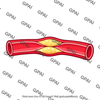 Coronary vessel narrowed