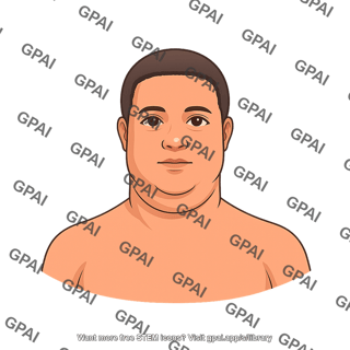 Adult 3 male stage i obesity head