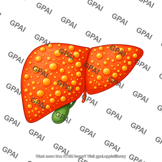 Liver fatty with gallbladder