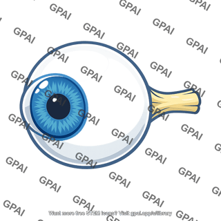 Eye with optic nerve