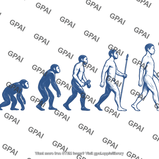 Human evolution symbol