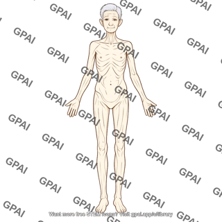 Elderly adult 3 gender neutral underweight anterior 982