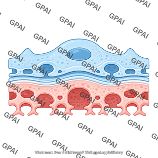 Glomerular capillary barrier cross section