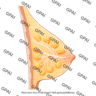 Breast bi rads b sagittal section 509