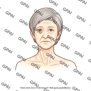 Elderly adult 1 head female anterior 882
