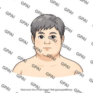 Adult 4 male stage i obesity head