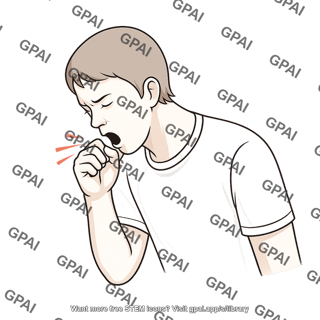Coughing adult