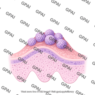 Epidermis with hpv