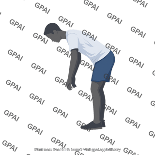 Person bending male