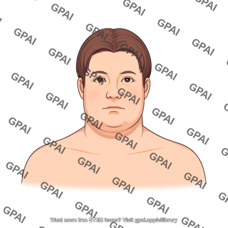 Adult 6 male stage i obesity head