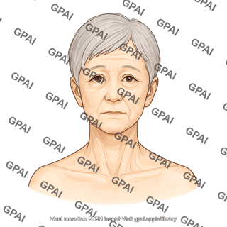 Elderly adult 4 head gender neutral anterior 818