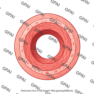 Vessel cross section arteriole tunica media