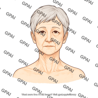 Elderly adult 7 head gender neutral anterior 981