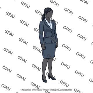 Female with business suit