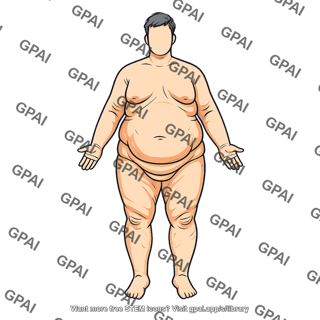 Adult male stage iii subcutaneous obesity 488