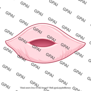 Parted lips