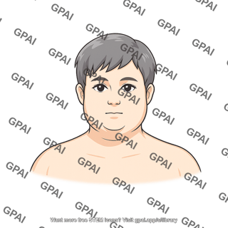 Adult 1 male stage i obesity head