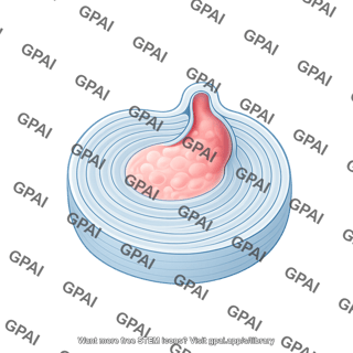 Intervertebral disc herniated superior