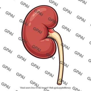 Kidney with ureter