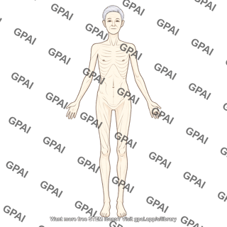 Elderly adult 6 gender neutral underweight anterior 611