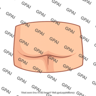 Skin of posterior thigh inferior gluteal fold