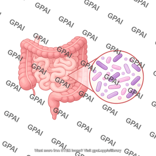 Gut microbiota bacteria callout from human intestines