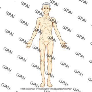Elderly adult 4 male underweight anterior 429