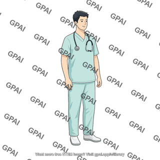 Male with scrubs